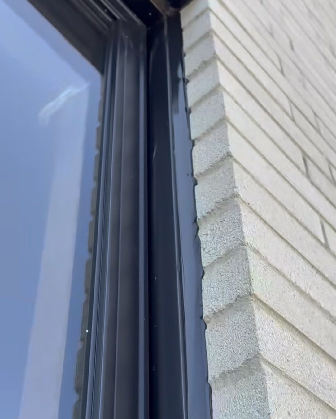Finished exterior window perimeter seal in Toronto